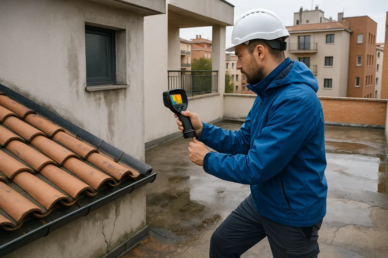 Ricerca infiltrazioni tetti, balconi, terrazzi Bologna